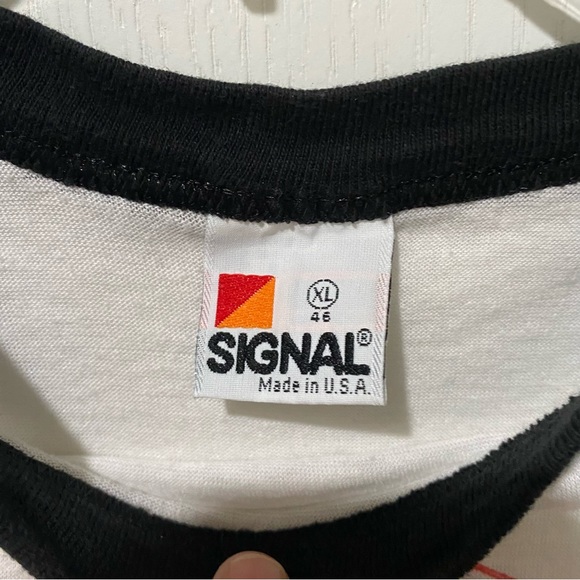 MOTLEY CRUE  T Shirt XL GIRLS GIRLS GIRLS Original 1987 Tour USA Signal VINTAGE - Picture 5 of 10